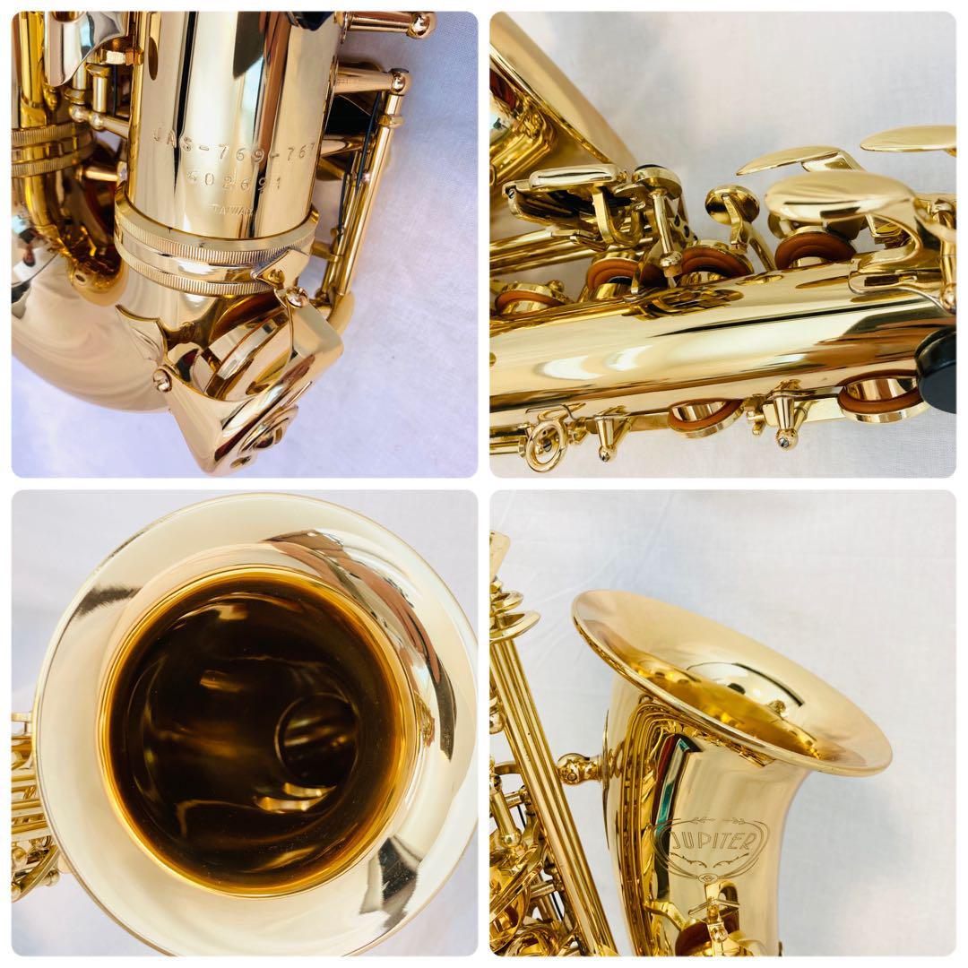 美品 業者メンテナンス JUPITER アルトサックス JAS-769-767 ジュピター ALTO キレイ 調整 ハードケース 管楽器