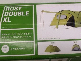 新品☆最大5名収容!大型キャンピングテント ROSY ドゥーブル XL 新品☆最大5名収容!大型キャンピングテント ROSY ドゥーブル XL