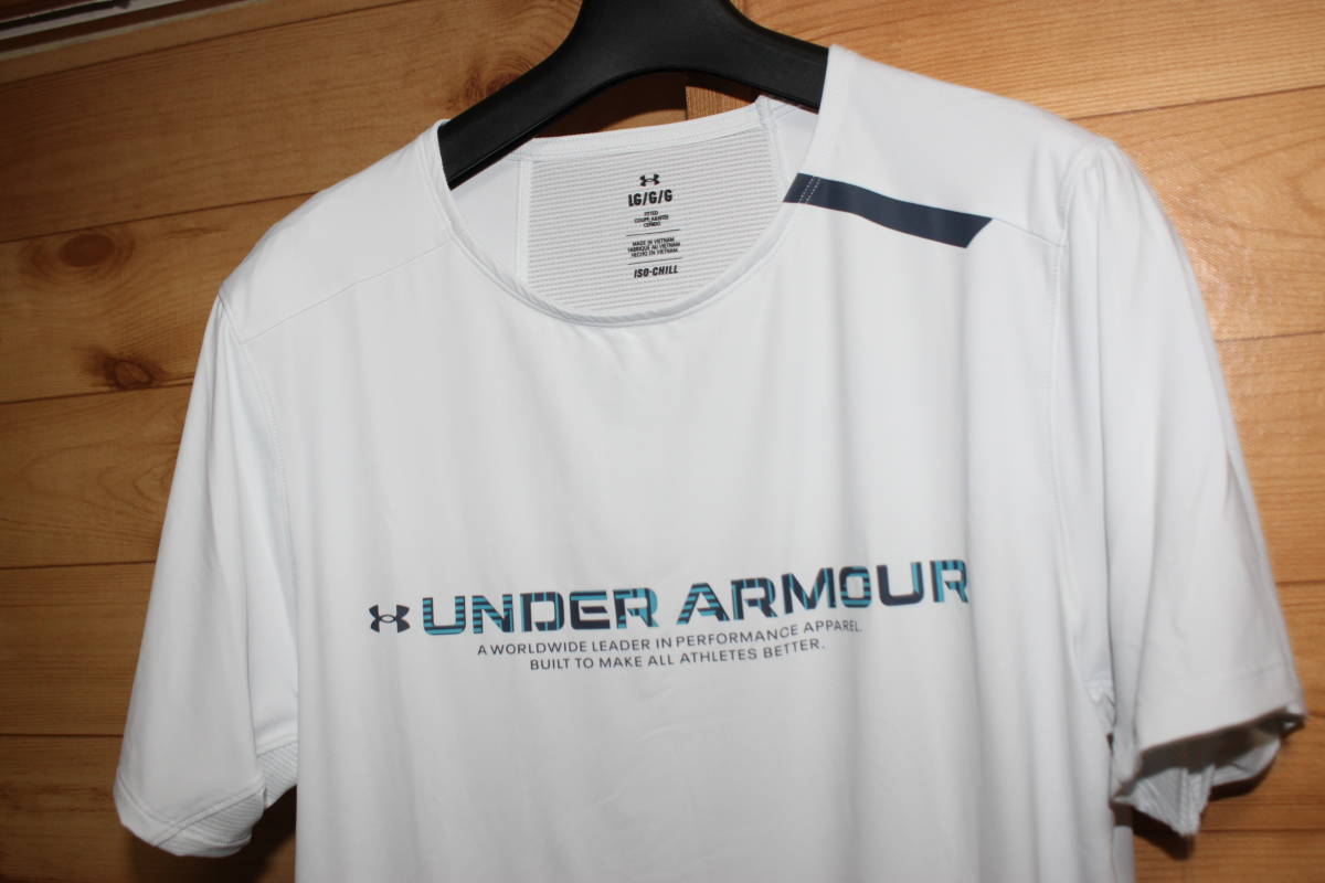  unused Under Armor LG color 006 I so Chill cool short sleeves T-shirt ISO-CHILL GRAPHIC 1378355 free shipping prompt decision 