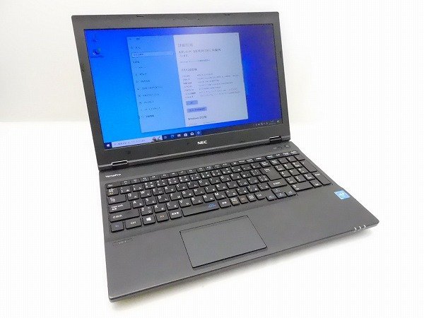 △NEC VersaPro VK16EX-T PC-VK16EXZDT Celeron 3855U 1.6Ghz 4GB 500GB(HDD) DVD-ROM 15.6インチ HD 1366×768 Windows10 Pro 64bit