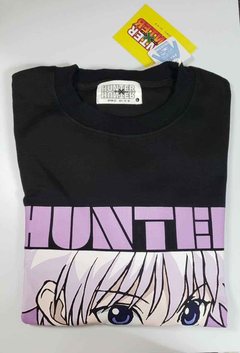 送料無料☆匿名配送☆HUNTER×HUNTER キルア 冨樫義博 トレーナー ハンターハンター 黒 ブラック アベイル しまむら ジャンプ グッズ p