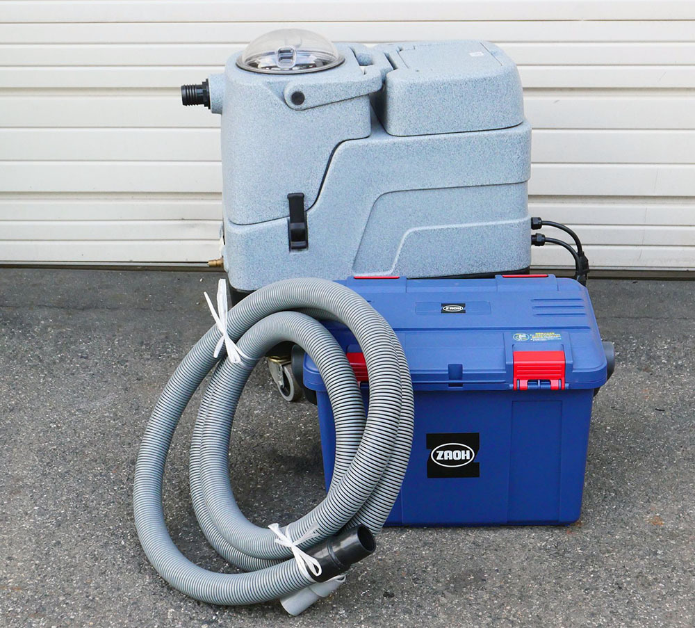 即決 2014年製 蔵王産業 スーパースチームクリーナー S101 カーシート洗浄機 リンサー 100V ZAOH 温水カーペット濯ぎ洗い機の画像1