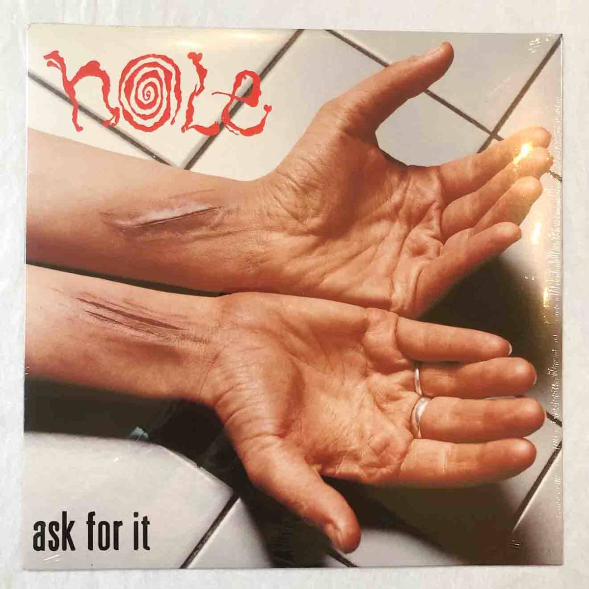 ■1995年 US盤 オリジナル 新品 シールド HOLE - Ask For It 12”EP Pink Vinyl ミニ・アルバム CAROL 1470-1 / Caroline Records_画像1