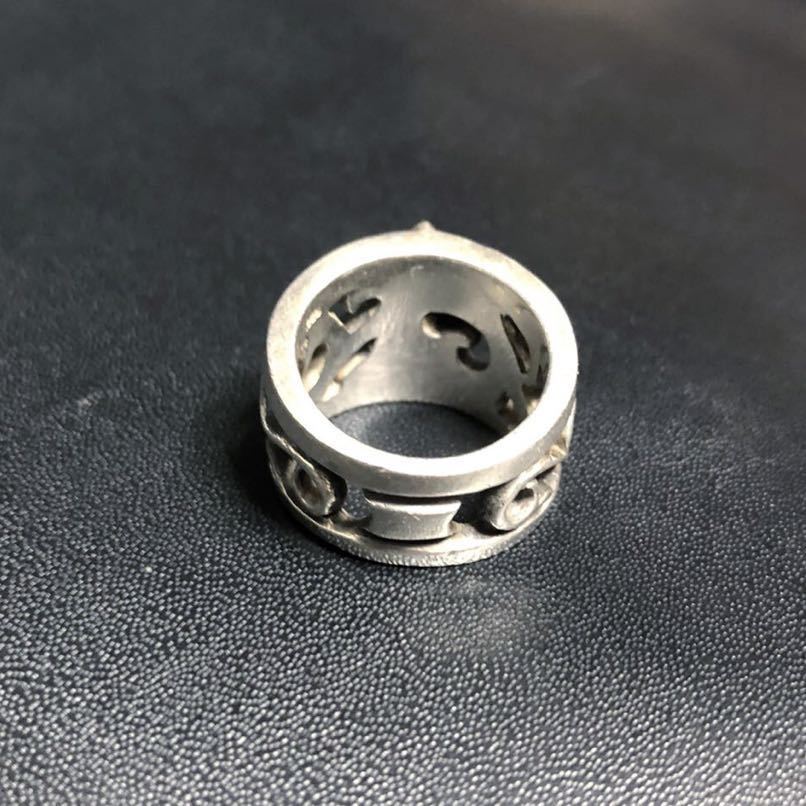 Vintage Silver Flare Tribal Ring 925 16号 スターリングシルバー