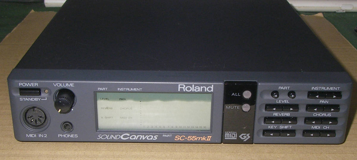 ★Roland SOUND CANVAS SC-55MK2 SC-55MKII (MT-32) General MIDI GS★OK!!★MADE in JAPAN★B_画像2