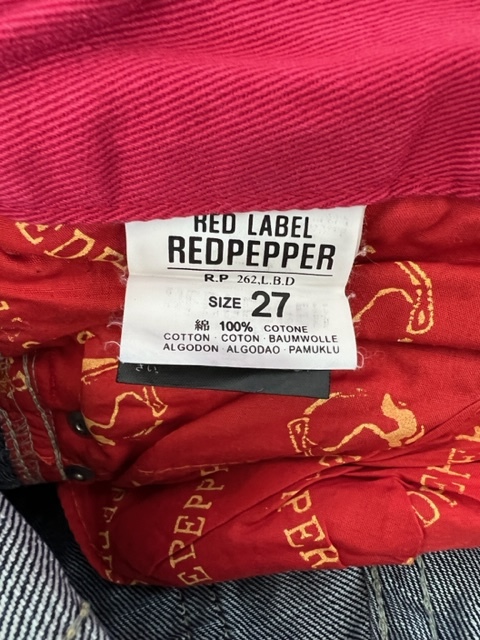 *RED PEPPER красный перец neitib вышивка Denim шорты повреждение 27 размер A