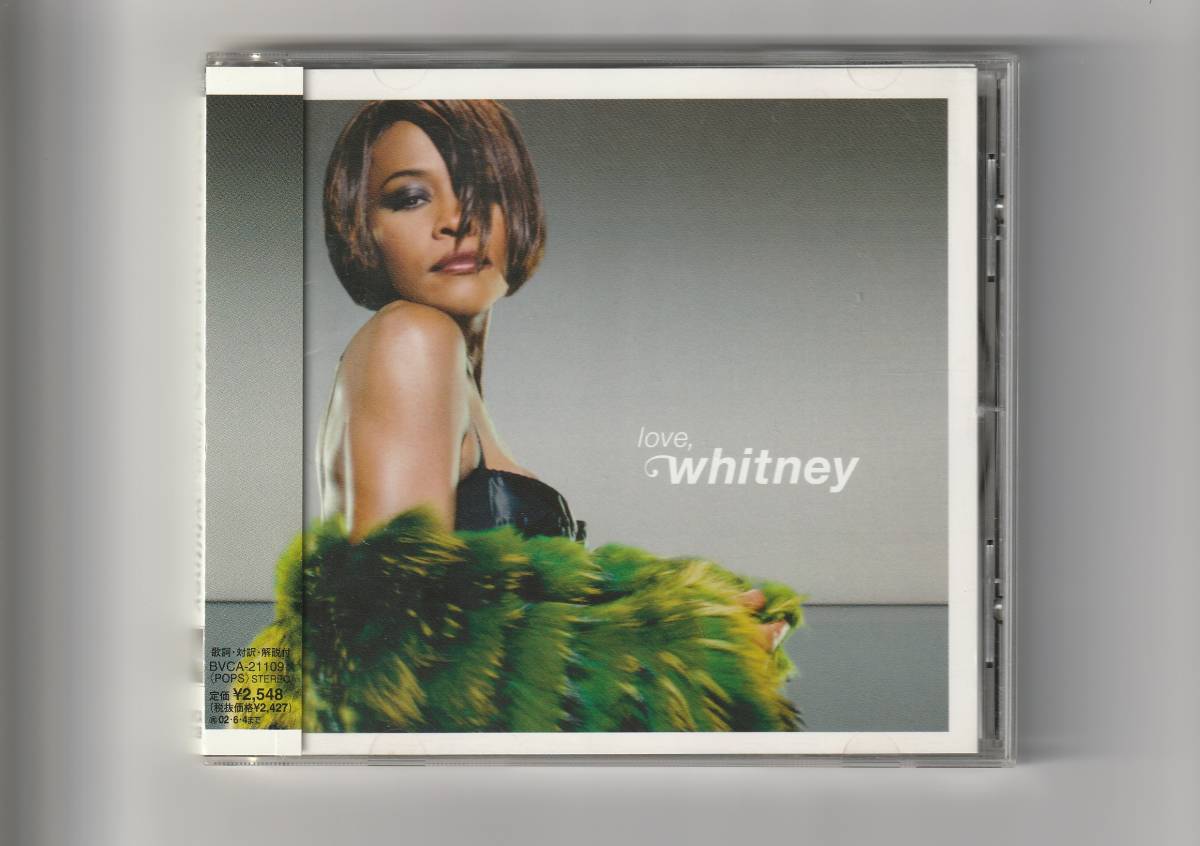 帯付CD/ホイットニー・ヒューストン　love,whitney ～ラヴ・ソング・コレクション　全16曲収録　2001年発売　BVCA21109_画像1