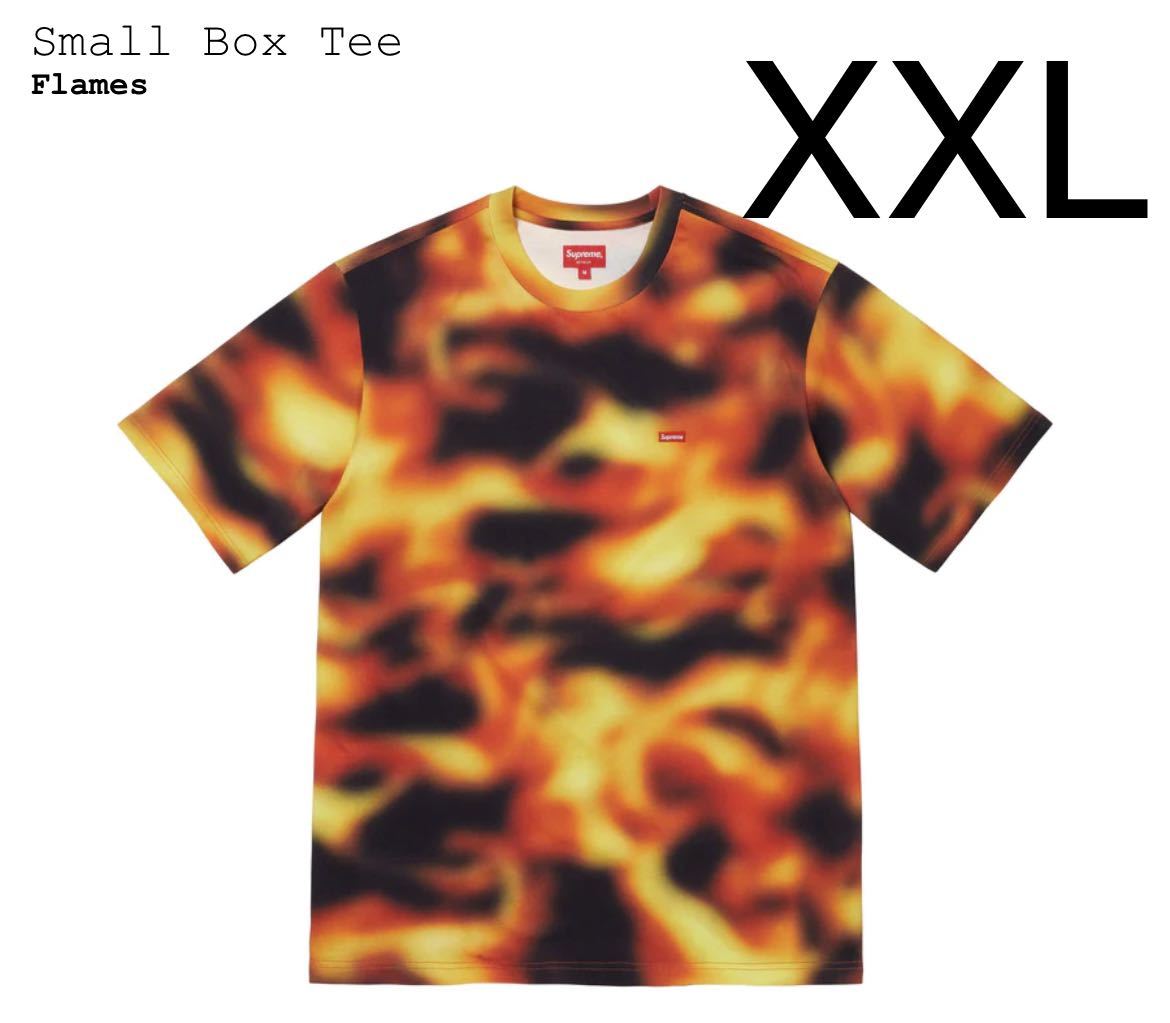 即決 XXLサイズ supreme small box tee flames_画像1