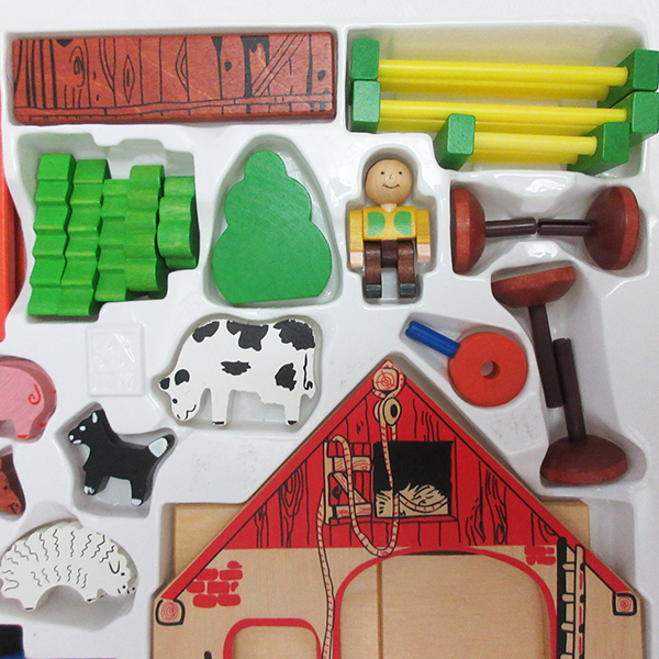 ■beleduc WOOODY CLICK 木のおもちゃ 知育玩具 木製 ドイツ 牧場 動物 自然 ゲーム ボーネルンド