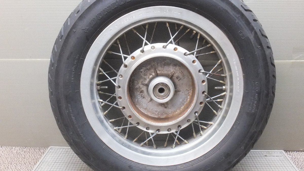 ZS KZ650CSR KZ650H リアホイール 16x3.00 DID Hリム 検 旧車 絶版 希少 ザッパー Z2 LTDの画像5