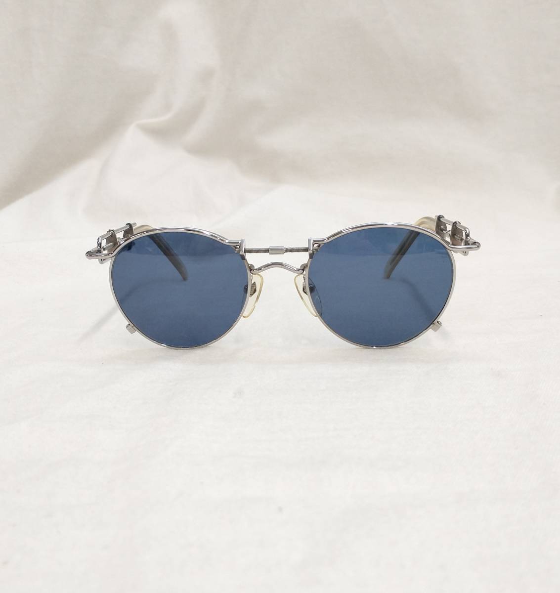 Jean Paul GAULTIER Jean-Paul Gaultier солнцезащитные очки синий голубой серебряный 56-0174 сделано в Японии магазин квитанция возможно 
