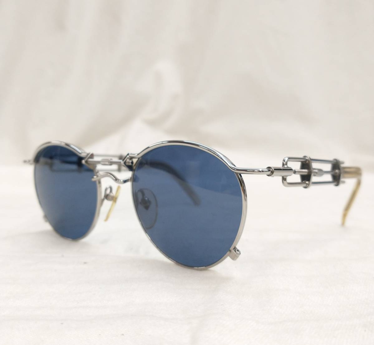 Jean Paul GAULTIER Jean-Paul Gaultier солнцезащитные очки синий голубой серебряный 56-0174 сделано в Японии магазин квитанция возможно 