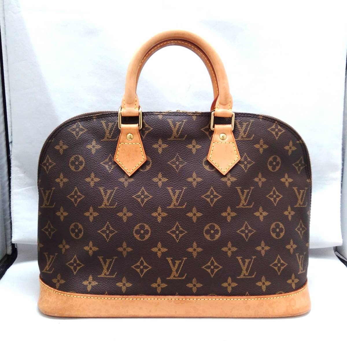 ルイヴィトン LOUIS VUITTON モノグラム アルマ ハンドバッグ パドロック・キー付