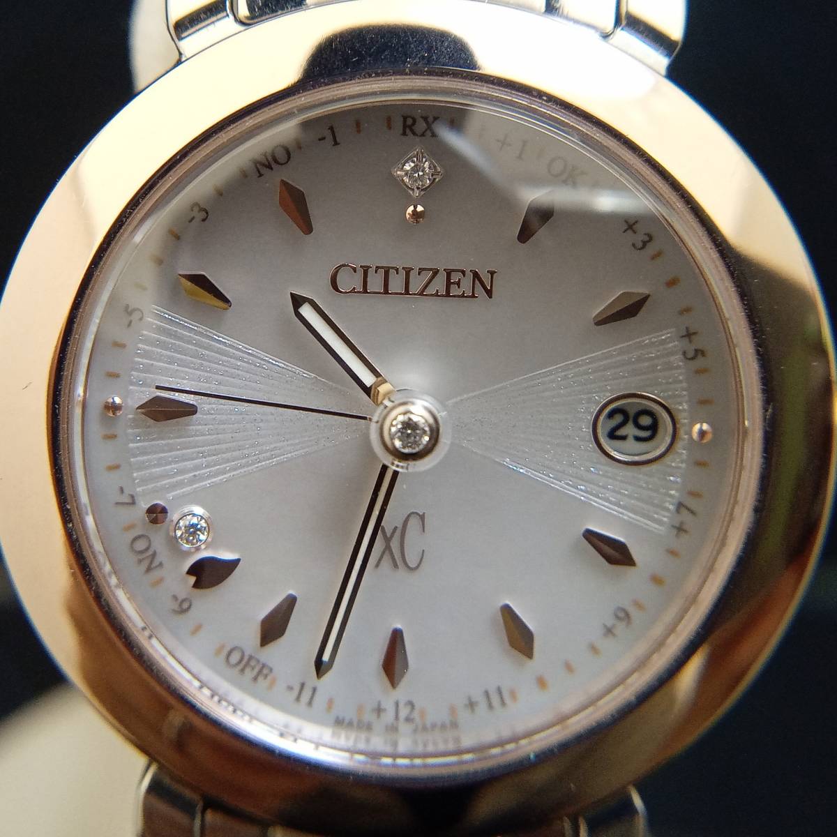 CITIZEN シチズン xC クロスシー H060-003FM01 ES9445-73W ヒカリコレクション フローレットダイヤモデル 電波ソーラー レディース腕時計