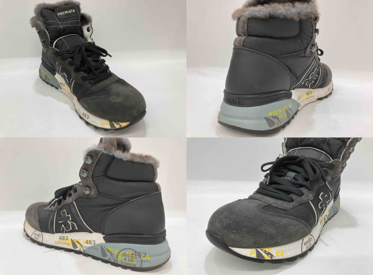 PREMIATA WHITE プレミアータ ホワイト ALAN アラン スニーカー 2638M ブラック EU41 サイズ25.5cm_画像8