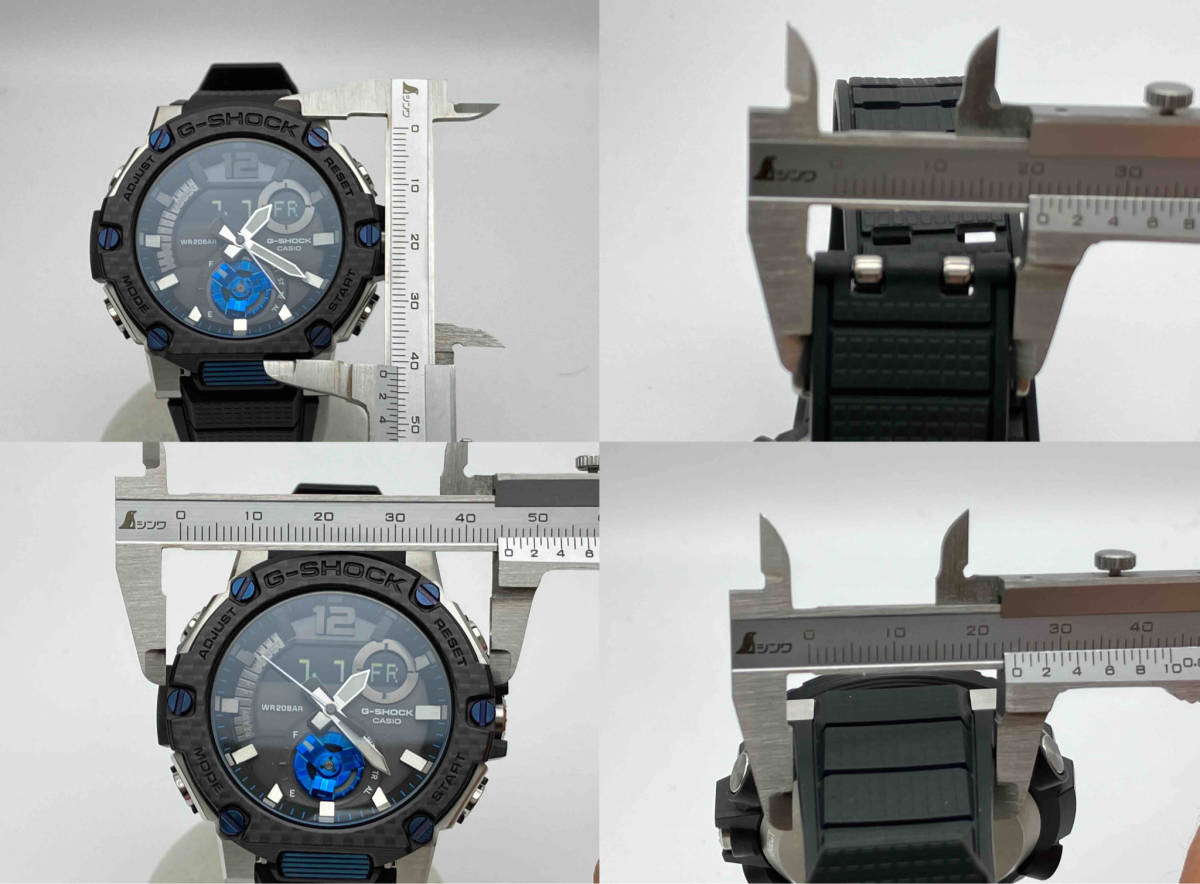 CASIO G-SHOCK GST-B300XA-1AJF Gスチール ソーラー Bluetooth 腕時計 アナデジ ブラック_画像4