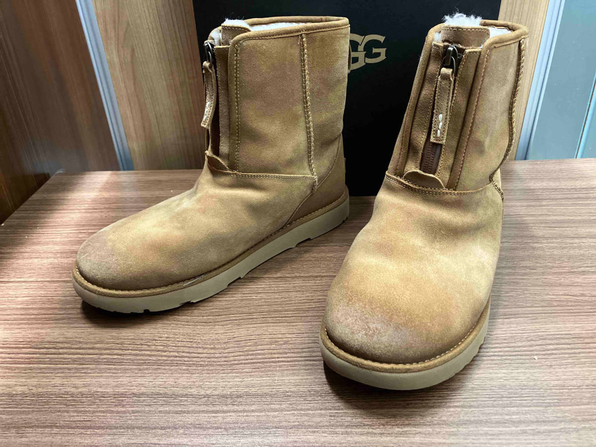 1年保証』 UGG／M Classic Short Front Zip WP／アグ／ムートンブーツ