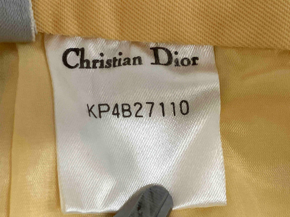 Christian Dior SKIRT YELLOW 2TUCK KP4B27110 クリスチャン ディオール スカート イエロー 2タックサイズEL_画像4