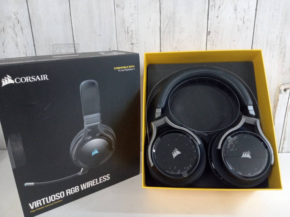 品質が (音出し確認済)CORSAIR 有線 WIRELESS RGB VIRTUOSO ゲーミングヘッドセット その他 品質が (音出し確認済)CORSAIR 有線 WIRELESS RGB VIRTUOSO ゲーミングヘッドセット その他