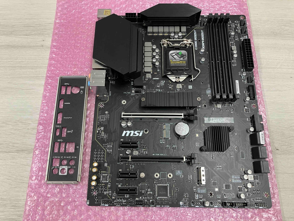 ジャンク 【現状品】 msi Z490-S01 マザーボード_画像1