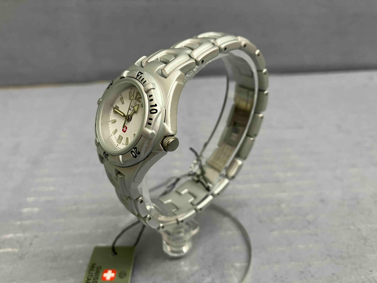 SWISS MILITARY スイスミニタリー レディース メンズ 腕時計 1311L 軽量 スモークシルバー_画像2