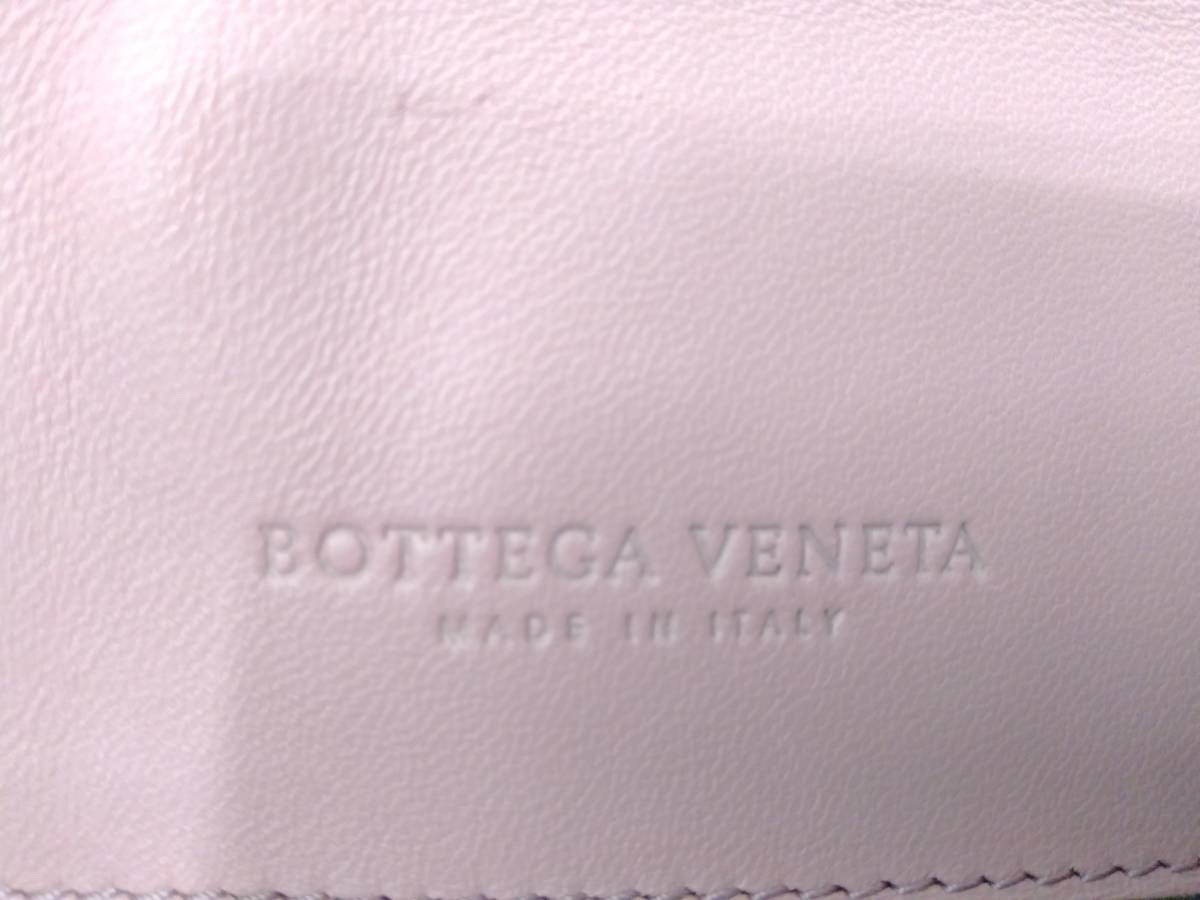 ボッテガヴェネタ　BOTTEGA VENETA　イントレチャート　チェーンショルダーバッグ　ピンク　ミラー付_画像6