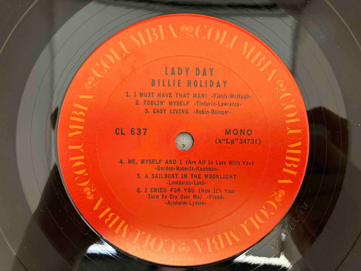 レコード　ビリー・ホリデイ　Billie Holiday Lady Day CL 637_画像3