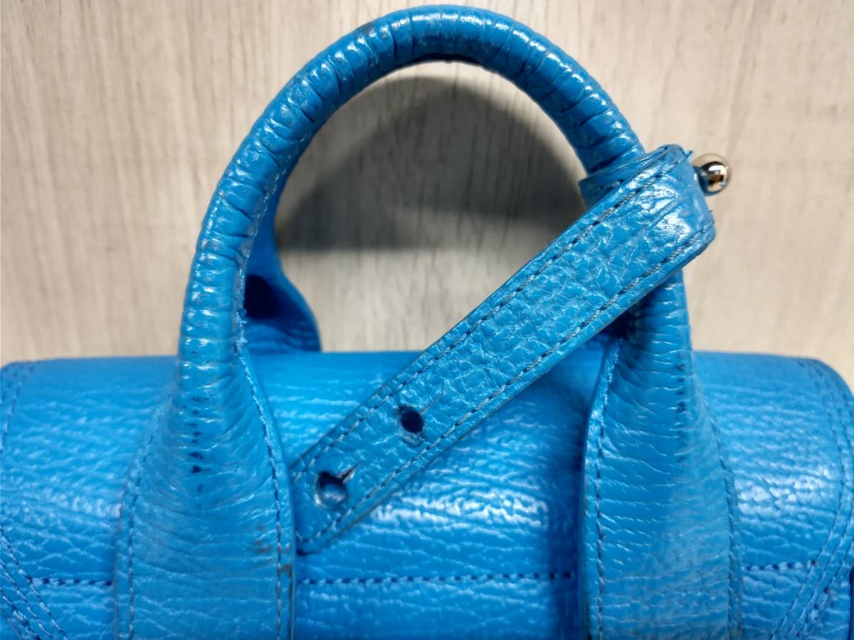 3.1 PHILLIP LIM Philip rim pashu limi nisa che ru blue handbag shoulder bag 2WAY light blue lady's 