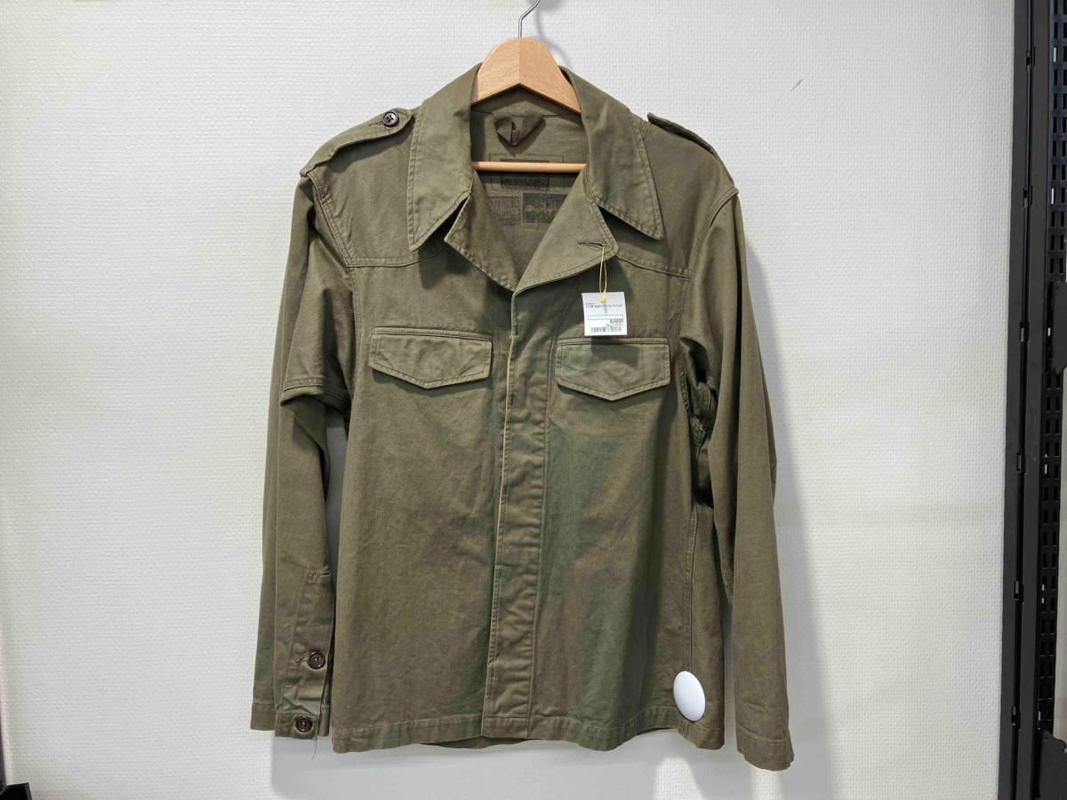 専門店では 50-60s フランス軍 M-47シャツ シャツ 比翼ボタン