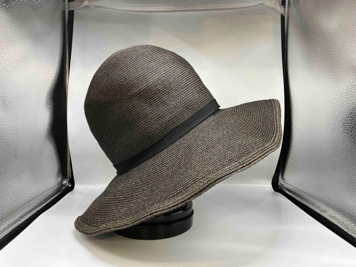 KIJIMA TAKAYUKI paper blade ton gallon straw hat straw hat black Kijima takayuki size :2