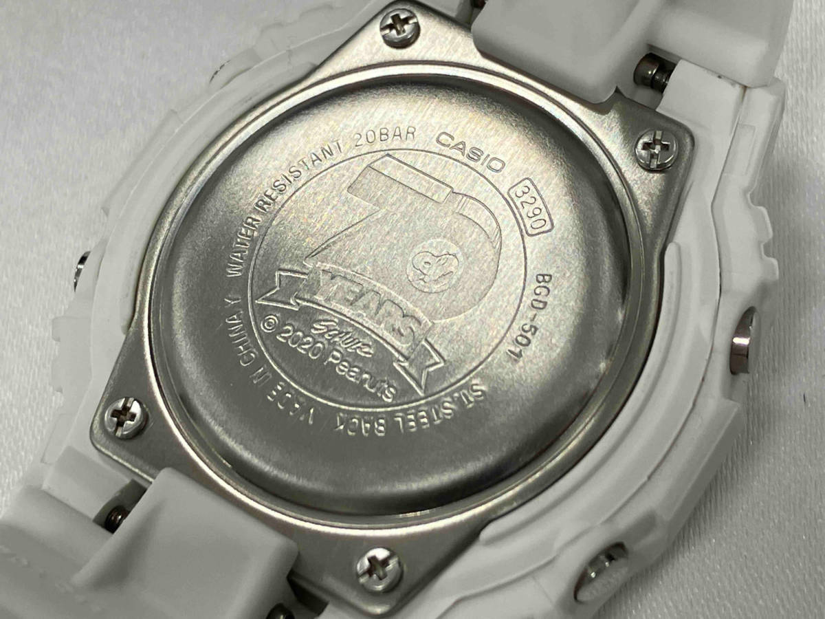 CASIO Baby-G BGD-501 PEANUTS ピーナッツ 70周年記念モデル コラボ スヌーピー レディース クォーツ 腕時計_画像4