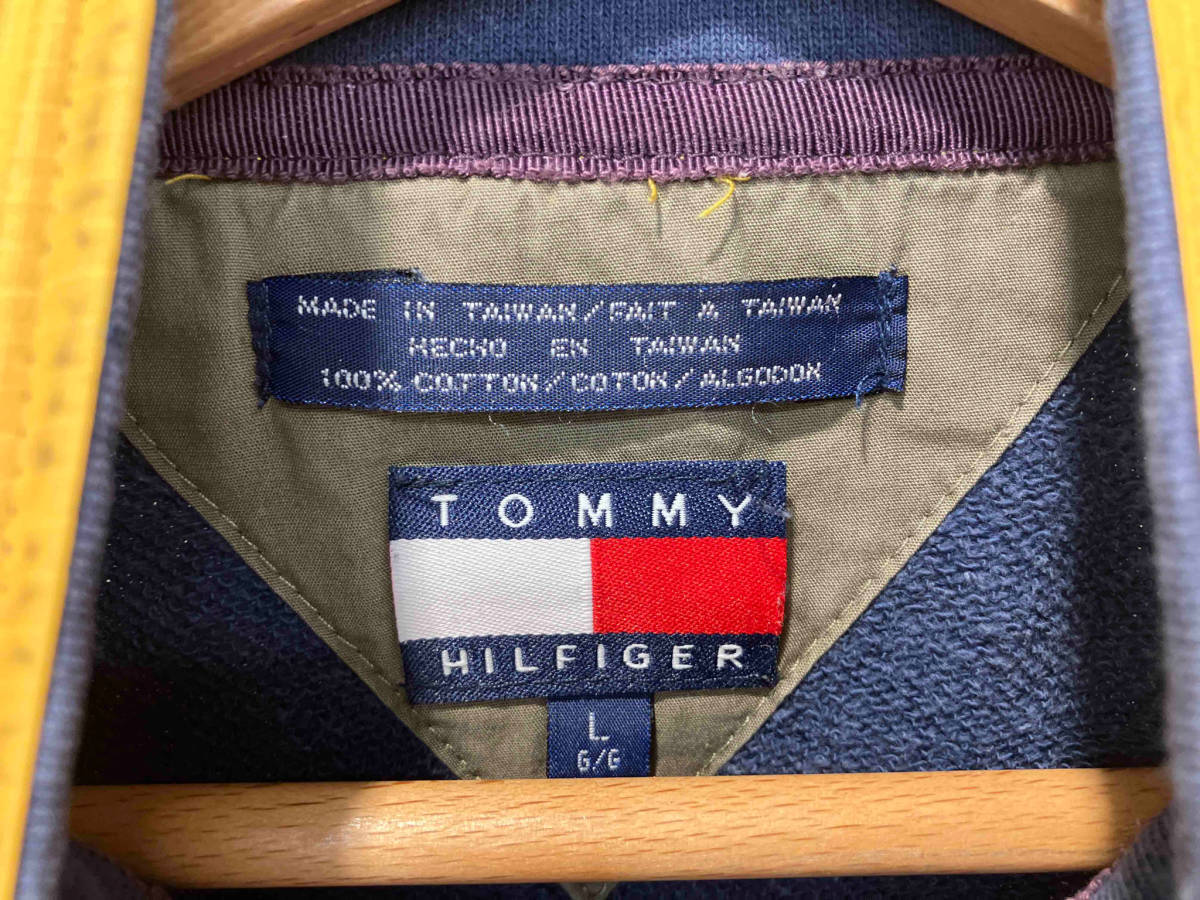 TOMMY HILFIGER トミーヒルフィガー　ハーフジップ　トレーナー　ロゴ　ヒルフィガーアウトドア　スウェット　サイドライン　ロゴ_画像3