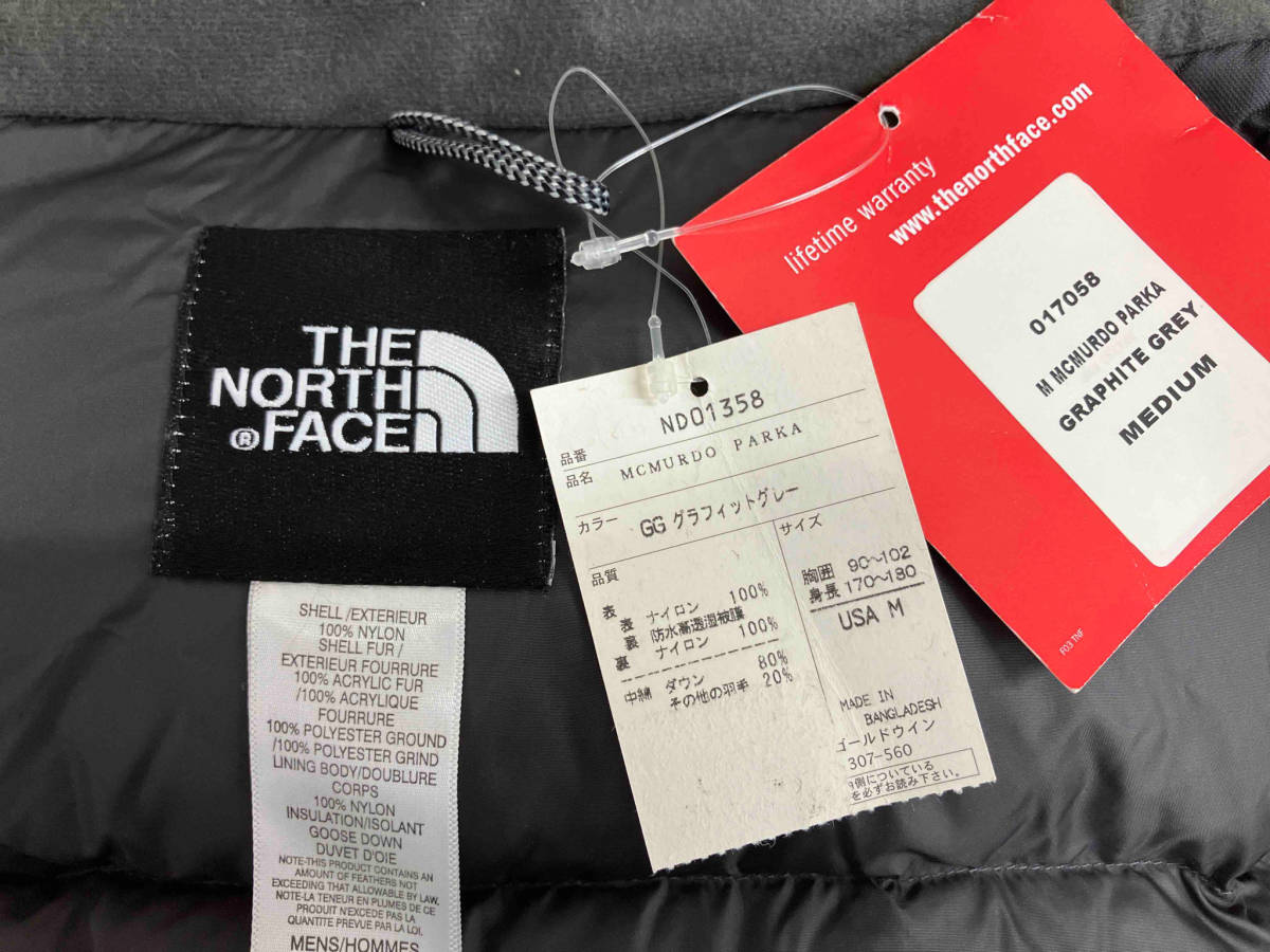 THE NORTH FACE ダウンジャケット グレー THE NORTH FACE ND01358 MCMURDO PARKA ダウンジャケット_画像4