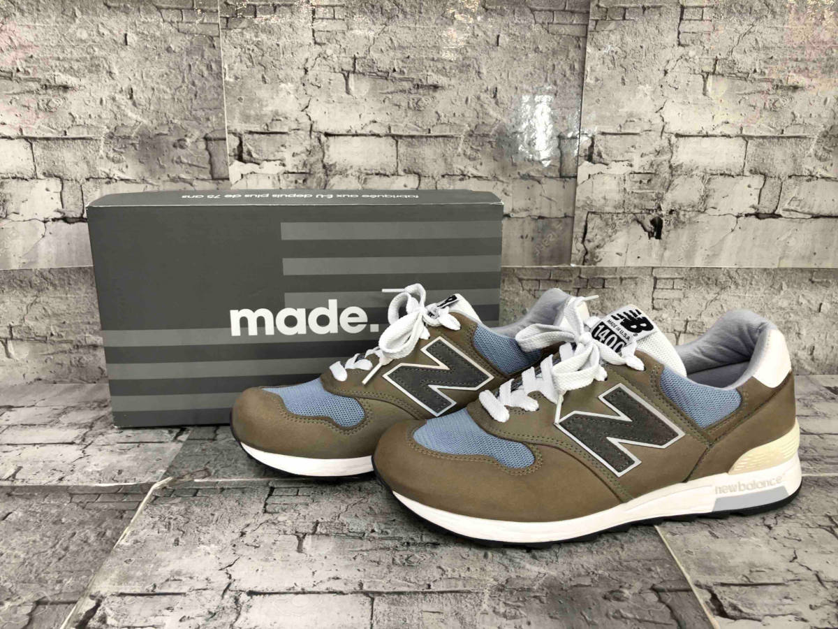 美品 箱付き new balance ニューバランス M1400 USA製 M1400WA サイズ27.5 Marblehead マーブルヘッド_画像1