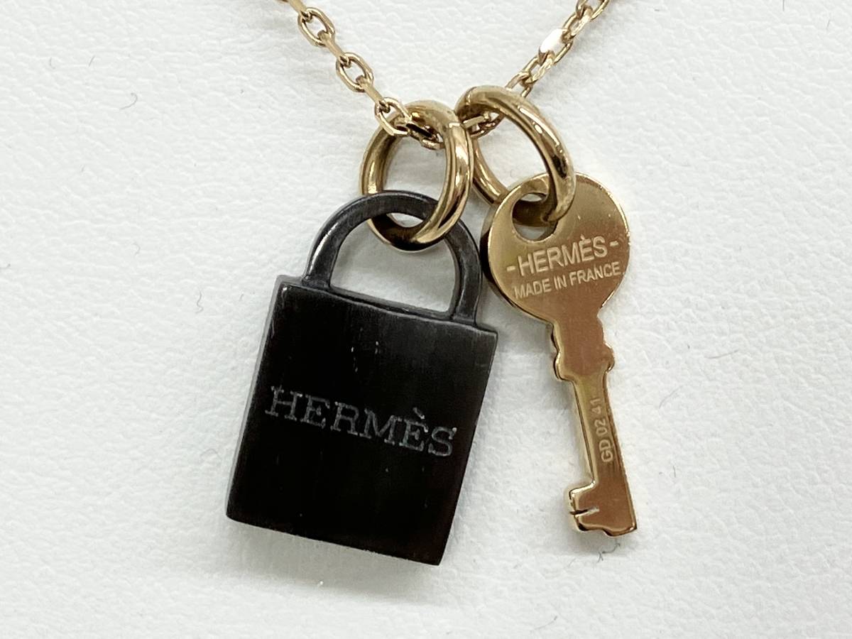 HERMES エルメス アミュレットパドロックPM ネックレス ブランドアクセサリー 店舗受取可_画像2