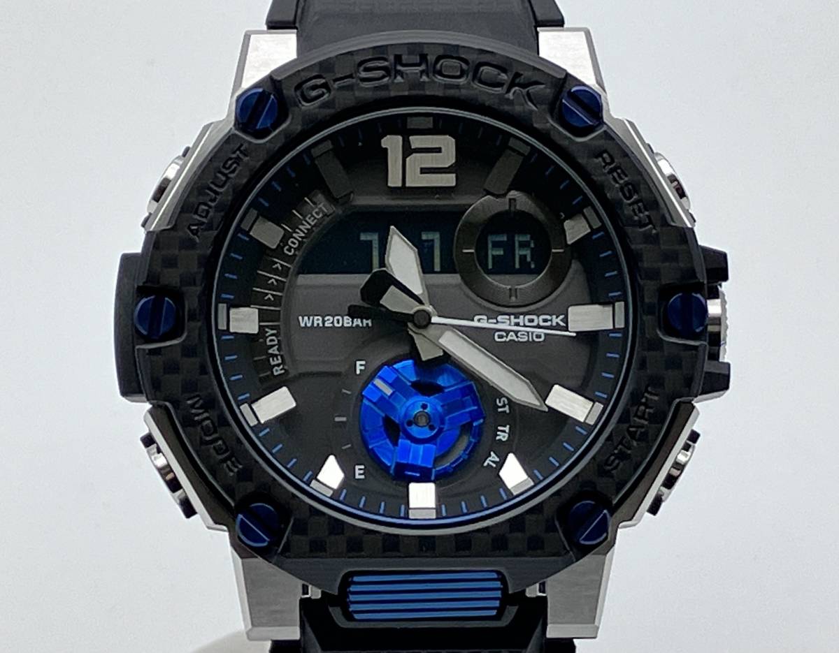 CASIO G-SHOCK GST-B300XA-1AJF Gスチール ソーラー Bluetooth 腕時計 アナデジ ブラック_画像1