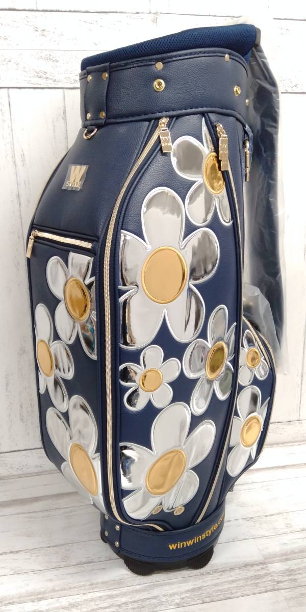 キャディバッグ◇winwinstyle◇DAISY CART BAG GOLD version◇CB-803 店舗受取可_画像1