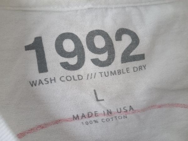 1992 AKILLA 長袖Tシャツ ホワイト メンズ L MADE IN USA コットン 店舗受取可_画像6
