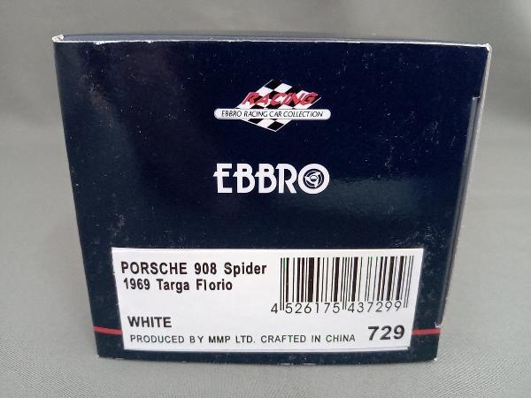 EBBRO 1/43 ポルシェ 908 スパイダー タルガフローリオ 1969 No.266 エブロ_画像2