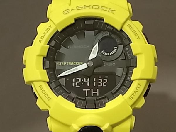 【即決】CASIO カシオ/G-SHOCK ジーショック/デジアナ/GBA-800/Bluetooth モバイリング/イエロー系/クォーツ/メンズ腕時計/ブラック文字盤_画像1