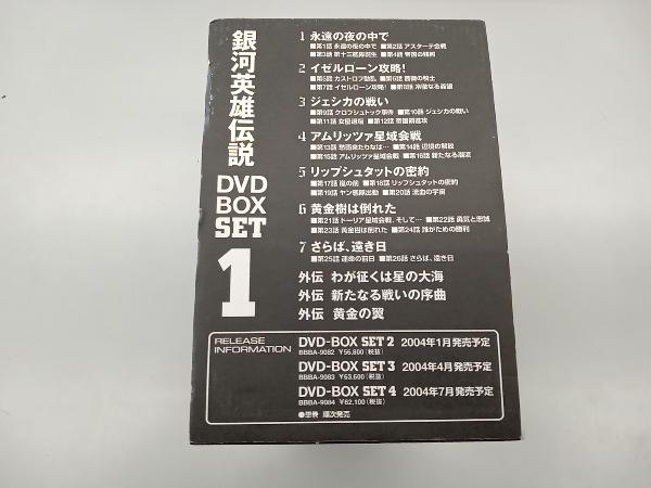 付属品欠品 DVD 銀河英雄伝説 DVD-BOX SET1_画像2