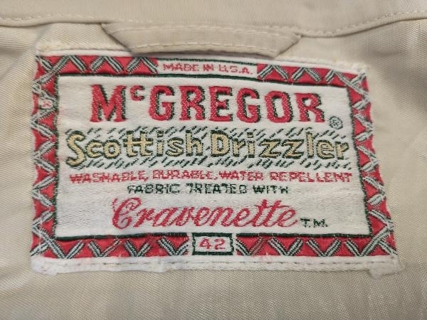 McGREGOR 50s Scottish Drizzlerタグ Conmatic Zip 42 古着 マクレガー ドリズラージャケット スウィングトップ USA製 店舗受取可_画像7