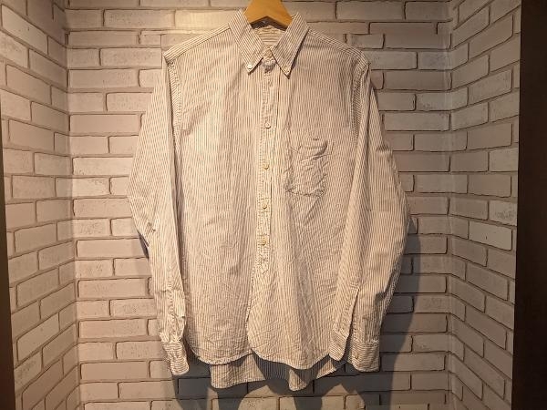 ENGINEERED GARMENTS одежда, сконструированная и изготовленная на научной основе полоса рубашка с длинным рукавом S размер American Casual 