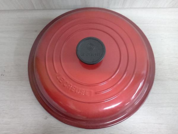 LE CREUSET ルクルーゼ ビュッフェキャセロール 26cm 両手鍋 鍋 チェリーレッド ホーロー鍋 ホーロー_画像6