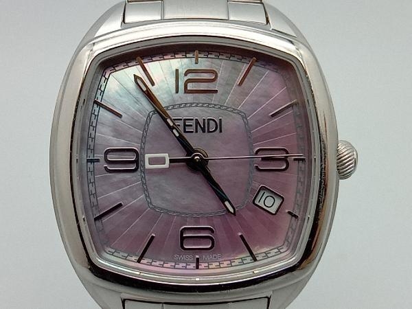 FENDI 腕時計 モメント 003-22000M-795 ベルト約15.5cm シェル文字盤 フェンディ