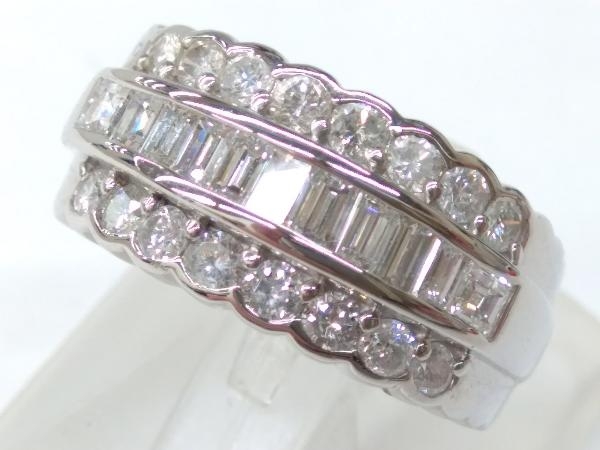 低価格 総重量9.44g D1.50ct 天然ダイヤモンド #15 プラチナ Pt900