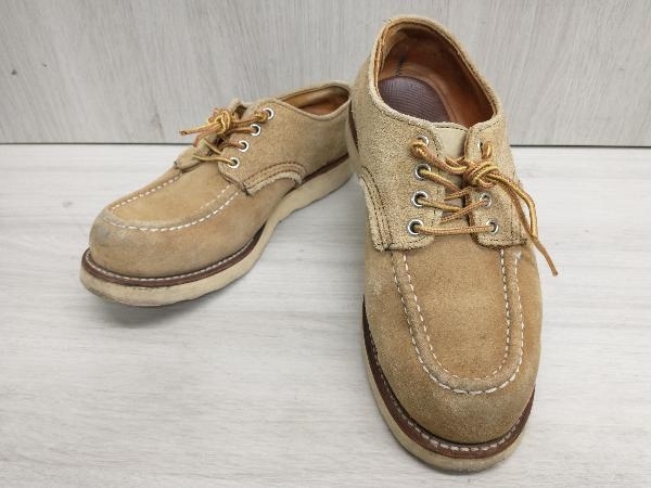 RED WING レッドウィング ワークブーツ オックスフォード ローカット ラフアウトレザー スウェード サイズ8 ベージュ系_画像1