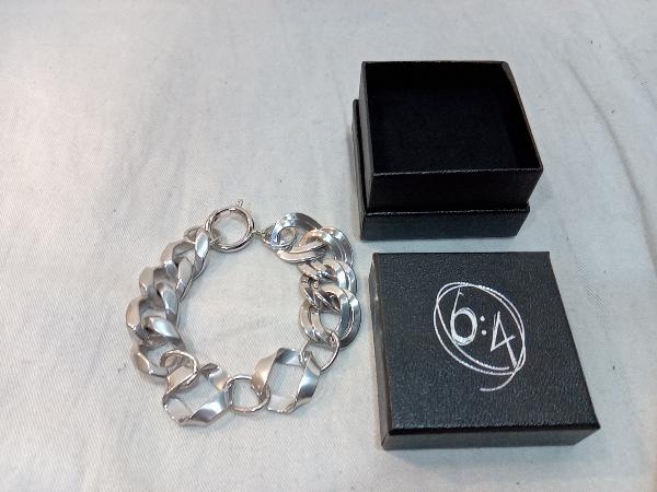 6:4 brass Silver Chain Bracelet 参考価格¥21,780 ブラス シルバー ブレスレット 真鍮ブレス 箱付属 店舗受取可_画像3