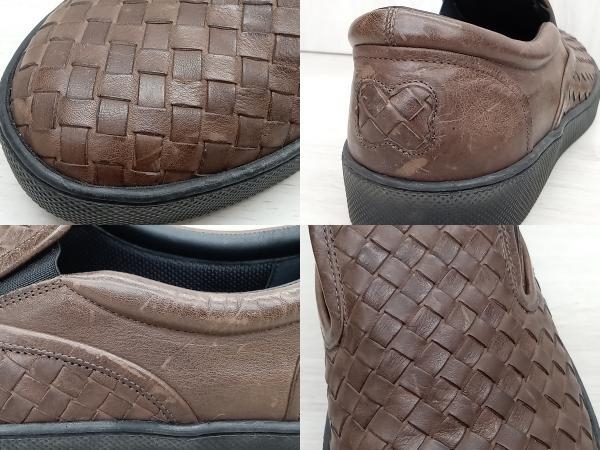 BOTTEGA VENETA ボッテガヴェネタ イントレチャートローファー スリッポン サイズ41 ブラウン_画像7