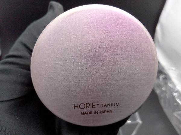 Titanium HORIE チタン【白樺】純チタン2重タンブラー(小) ピンク 木箱付き_画像4